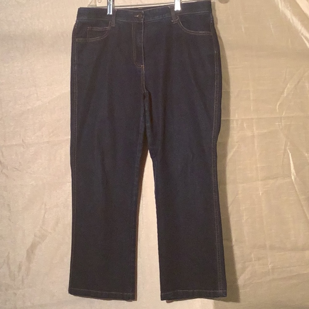 Blue  Denim Straight Leg Jeans with Classic Style